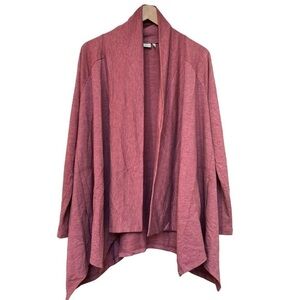 Logo Lori Goldstein Open Cardigan Dusty Rose S